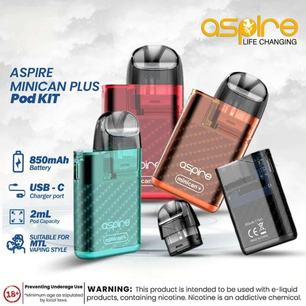 Aspire Minican+ 13W Pod System – Compact Vape Kit in UAE
