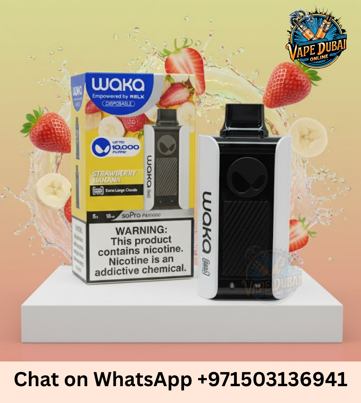 Waka SoPro PA10000 Disposable Vape 10K Puffs 3% & 5% Dubai UAE