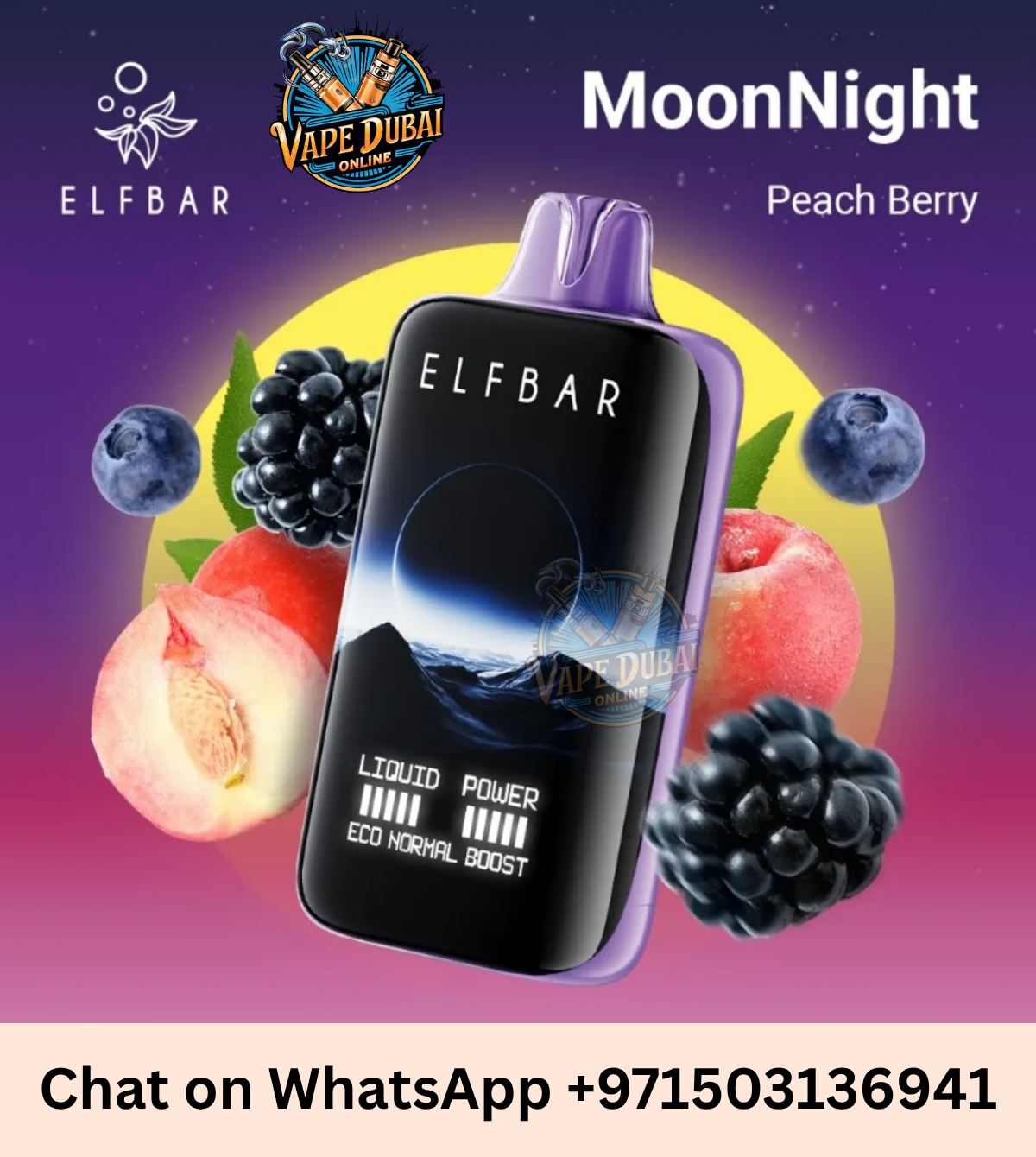 ELF BAR Moon Night 40000 Puffs Disposable Vape 50mg – UAE Edition