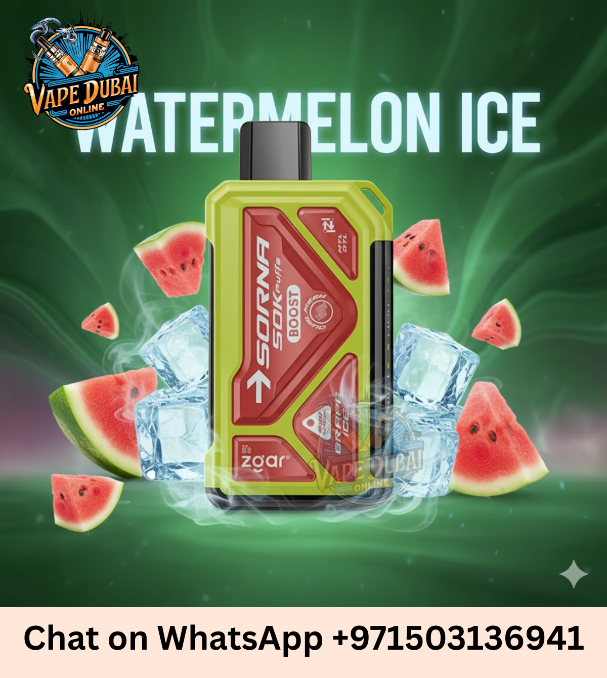 ZGAR Sorna Boost 50000 Puffs Disposable Vape UAE | 50K Puff Rechargeable