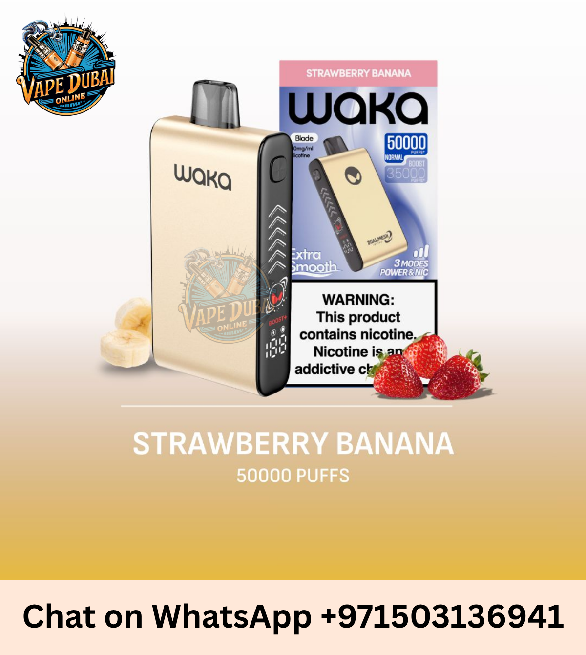 Waka Blade 50000 Puffs Disposable Vape UAE | 20mg–50mg Nicotine