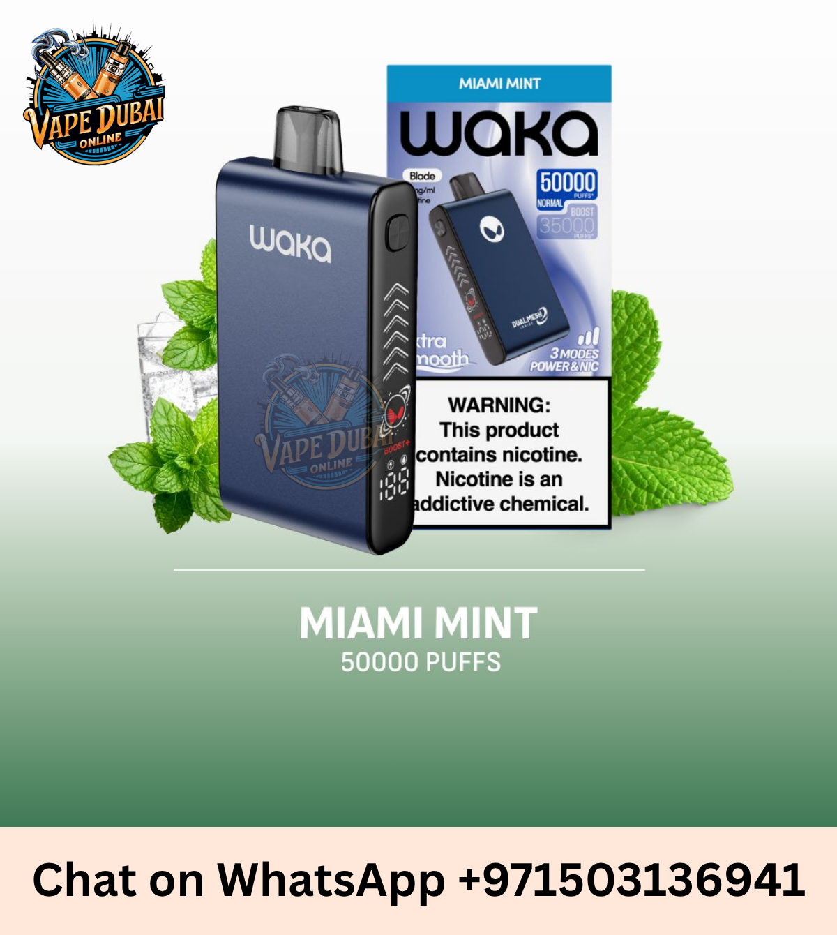 Waka Blade 50000 Puffs Disposable Vape UAE | 20mg–50mg Nicotine