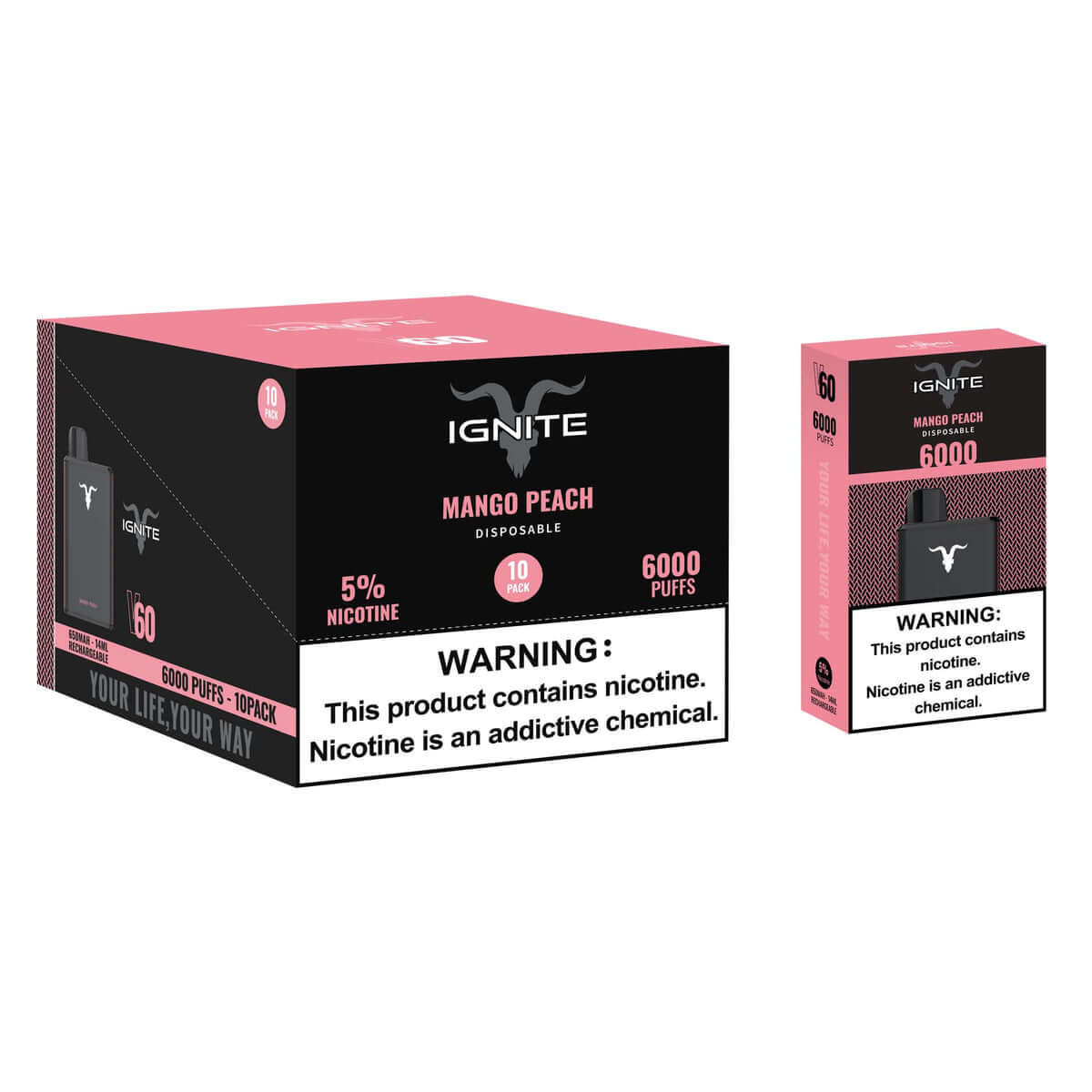 Ignite V60 6000 Puffs Disposable Vape – Luxury Look | UAE Edition