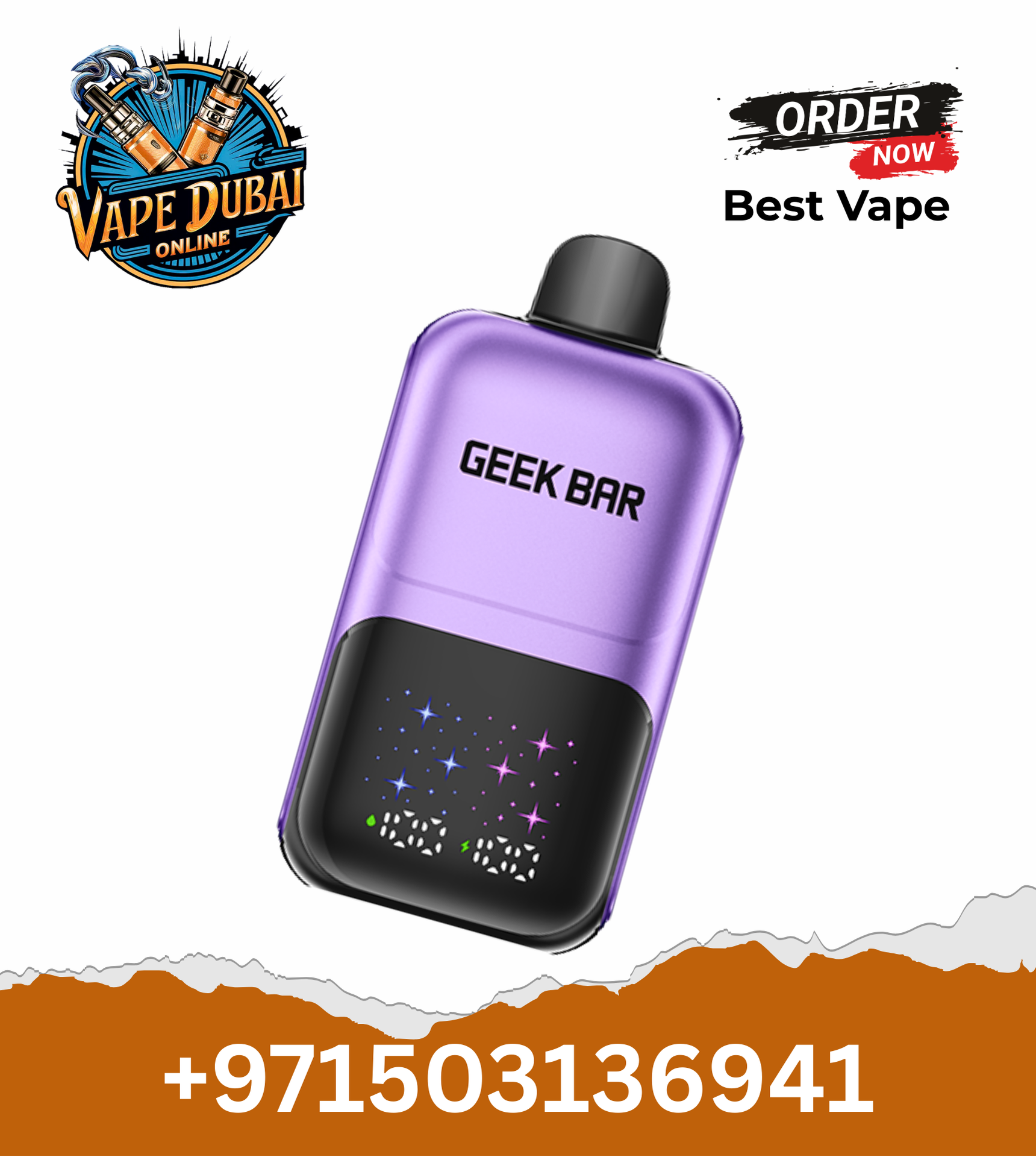 Geek Bar 2GO 50K Dual Flavor Rechargeable Disposable Vape UAE
