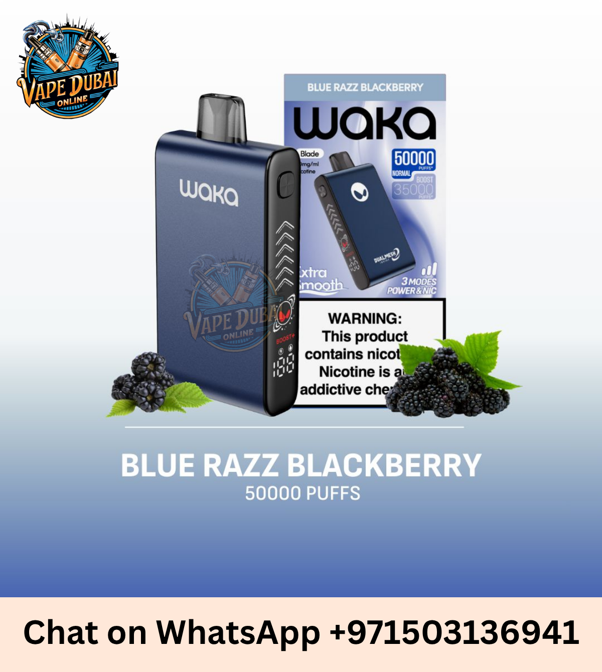 Waka Blade 50000 Puffs Disposable Vape UAE | 20mg–50mg Nicotine