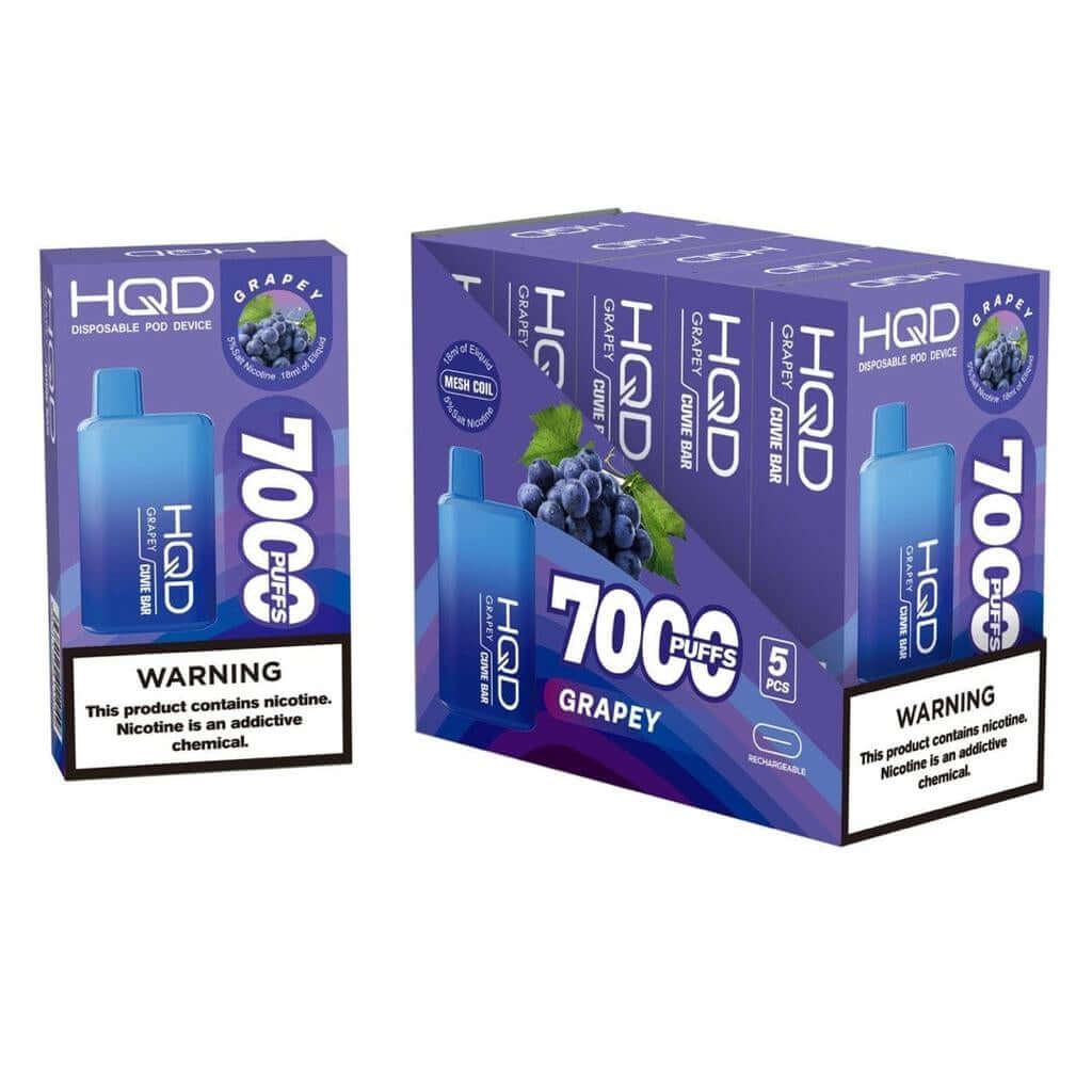 HQD Cuvie Bar 7000 Puffs Disposable Vape with USB-C in Dubai, UAE