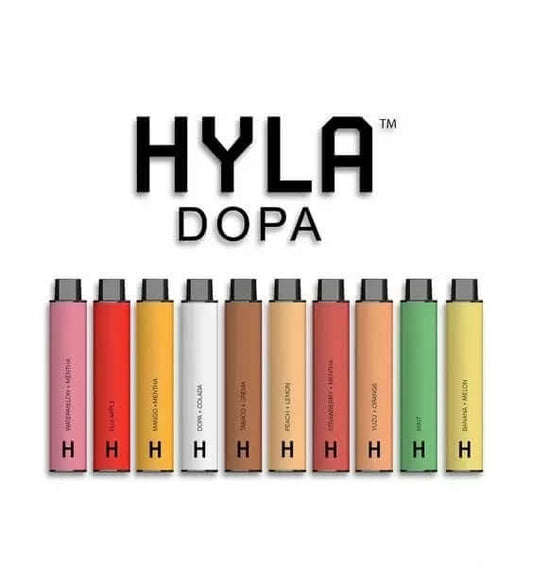 HYLA DOPA 4500 Puff Disposable Vape 0% Nicotine USB-C Now in UAE