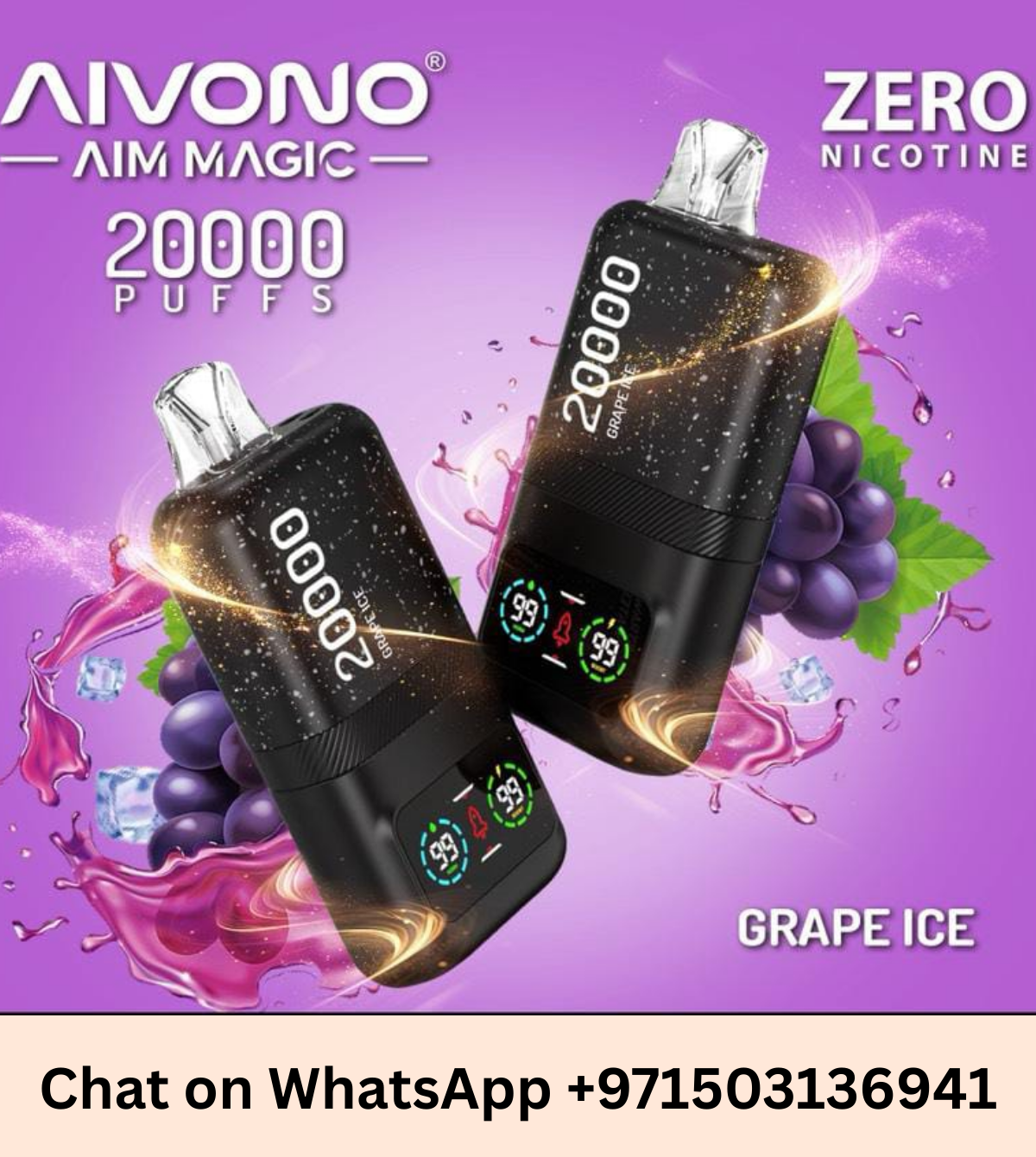 Aivono Aim Magic Zero 20000 Puffs Vape 0% Nicotine – Dubai UAE