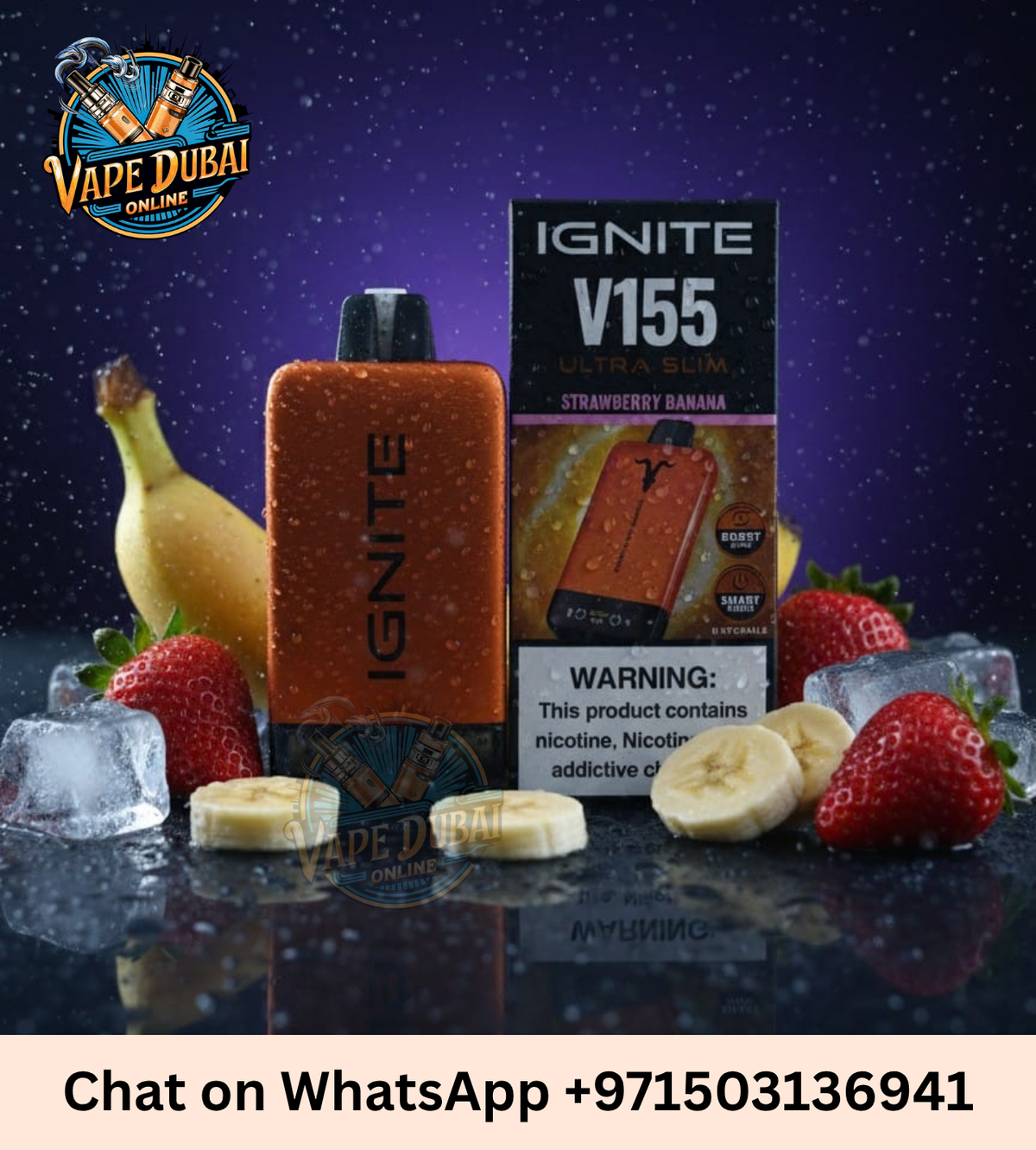 Vaping IGNITE V155 in Dubai – Stylish Rechargeable Disposable Device UAE