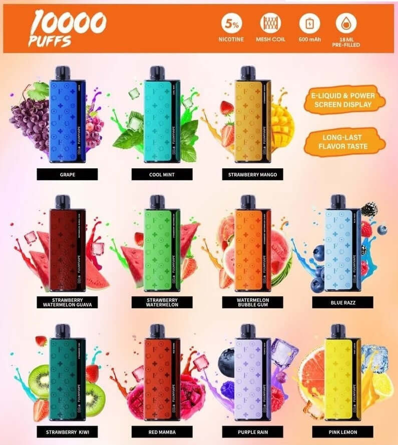 FUUMYVAPE 10000 Puffs Disposable Vape Rechargeable Dubai UAE 2025