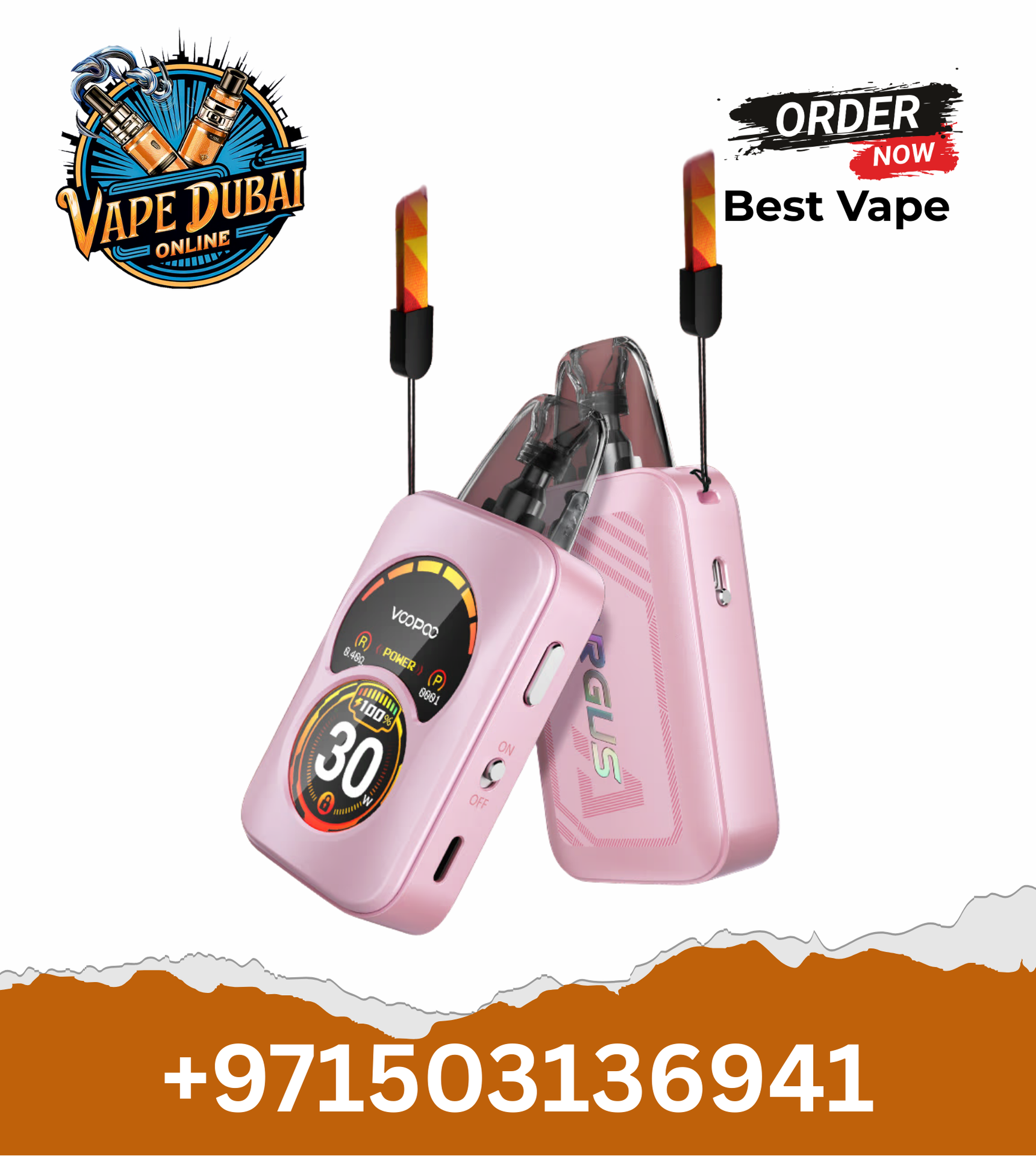 VOOPOO Argus A 30W Pod Vape Kit with Dual-Zone Display in Dubai