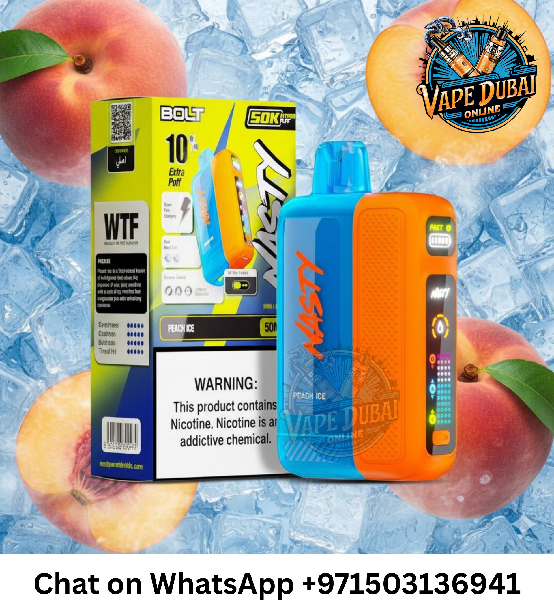 Nasty Bolt Hyperbeast 50k Puffs Disposable Vape – Buy Online in Dubai UAE