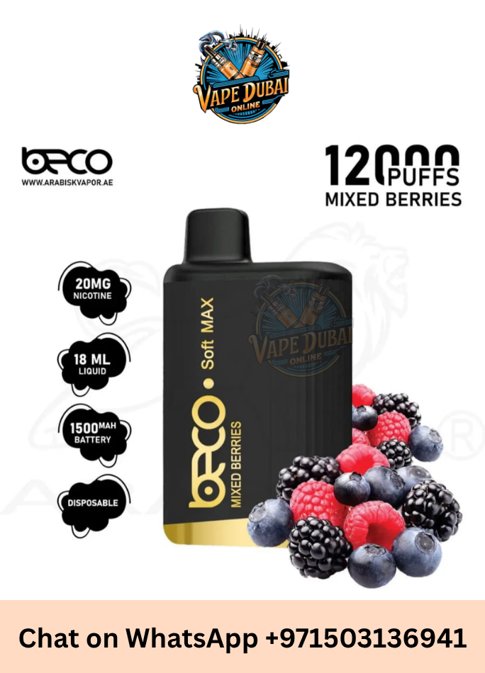 BECO SOFTMAX 12000 Puffs Disposable Vape 20mg in Dubai UAE