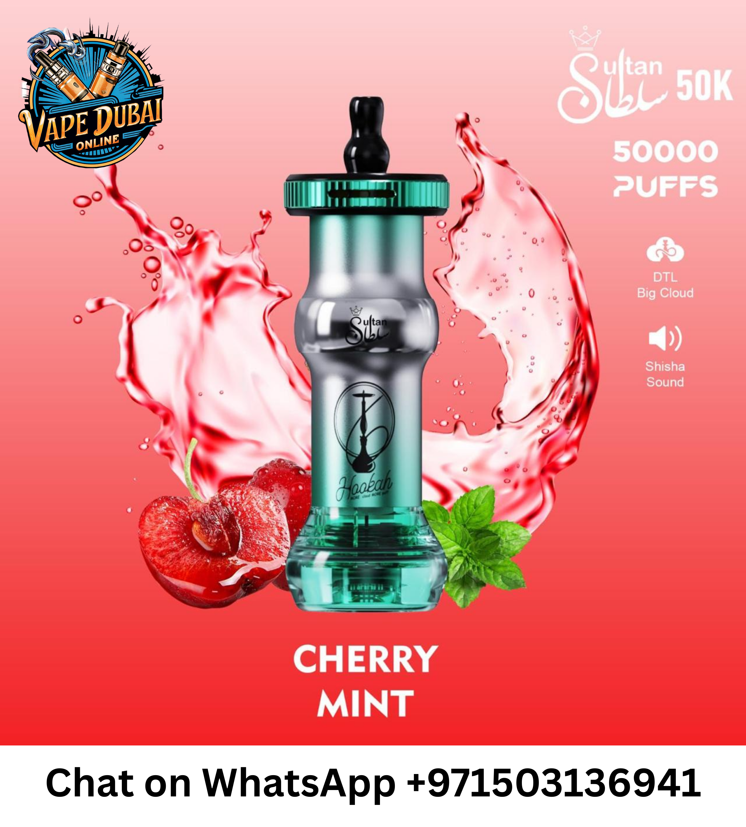 Wholesale MOSMO Sultan 50000 Puffs Hookah Disposable Vape – Long-Lasting Shisha Alternative in Dubai