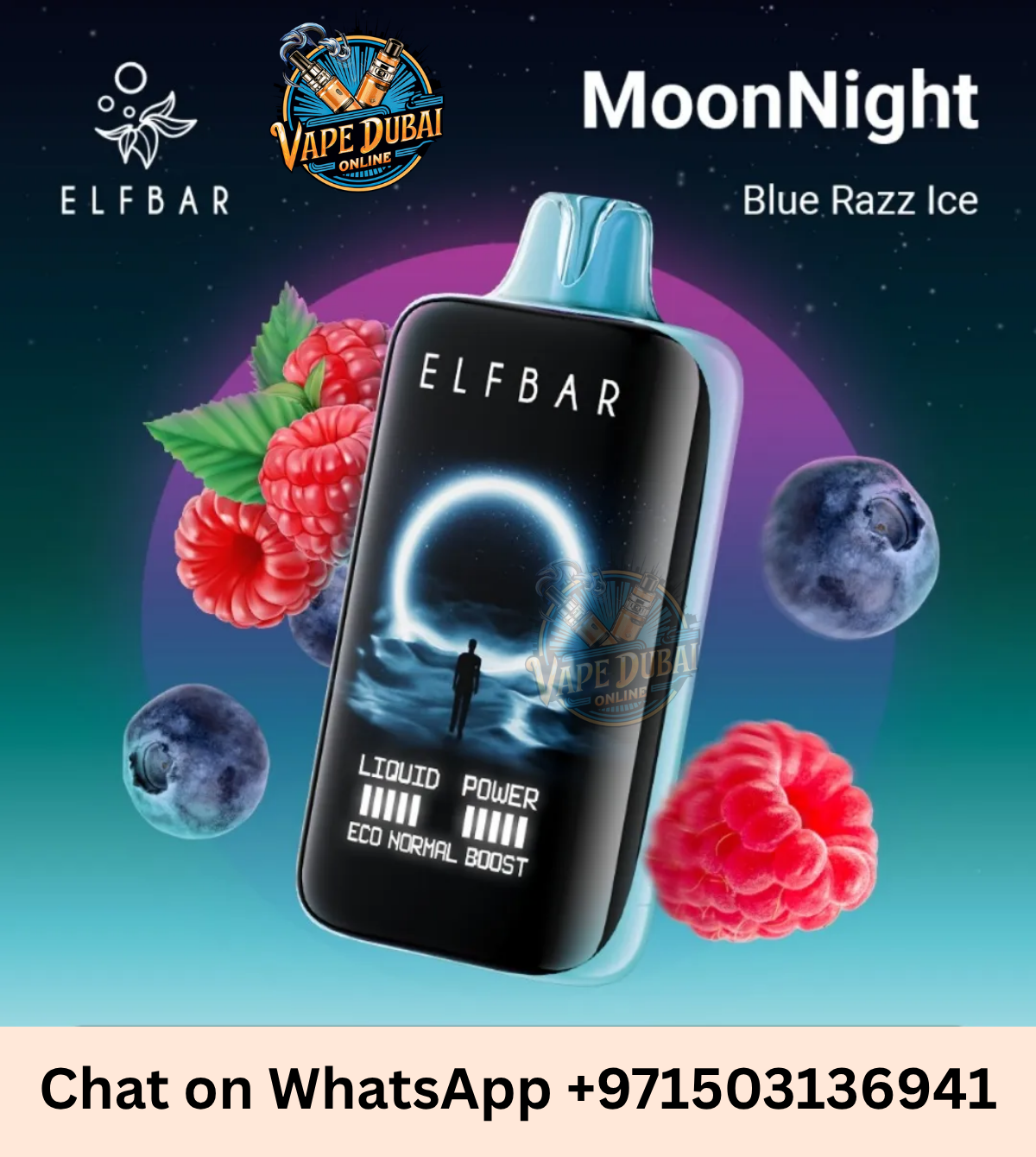 ELF BAR Moon Night 40000 Puffs Disposable Vape 50mg – UAE Edition