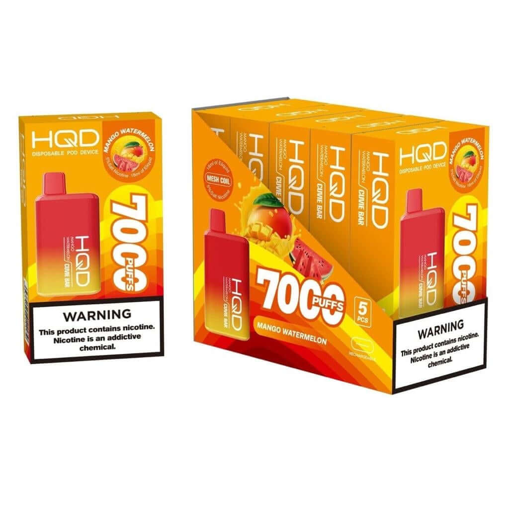 HQD Cuvie Bar 7000 Puffs Disposable Vape with USB-C in Dubai, UAE