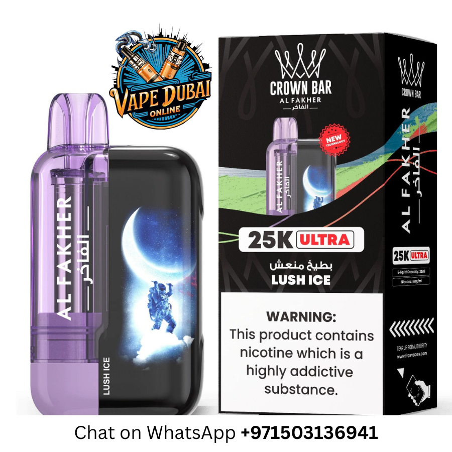 Al Fakher Crown Bar Ultra 25000 Puffs Disposable Vape – Dubai UAE