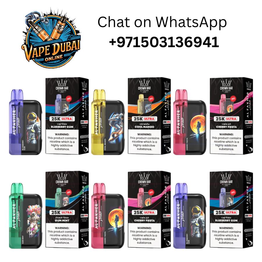 Al Fakher Crown Bar Ultra 25000 Puffs Disposable Vape – Dubai UAE