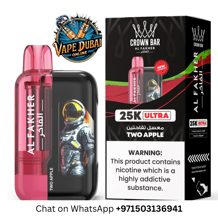 Al Fakher Crown Bar Ultra 25000 Puffs Disposable Vape – Dubai UAE