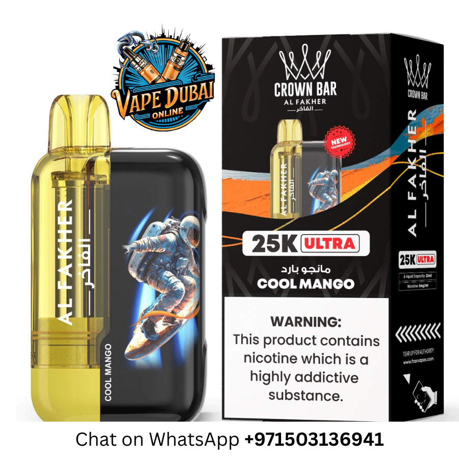 Al Fakher Crown Bar Ultra 25000 Puffs Disposable Vape – Dubai UAE
