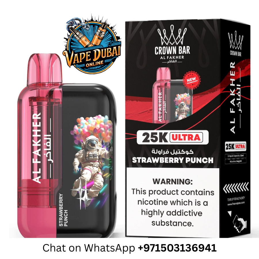 Al Fakher Crown Bar Ultra 25000 Puffs Disposable Vape – Dubai UAE