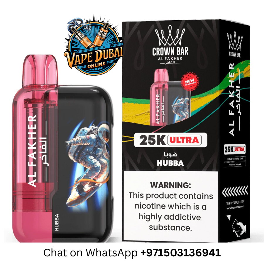 Al Fakher Crown Bar Ultra 25000 Puffs Disposable Vape – Dubai UAE