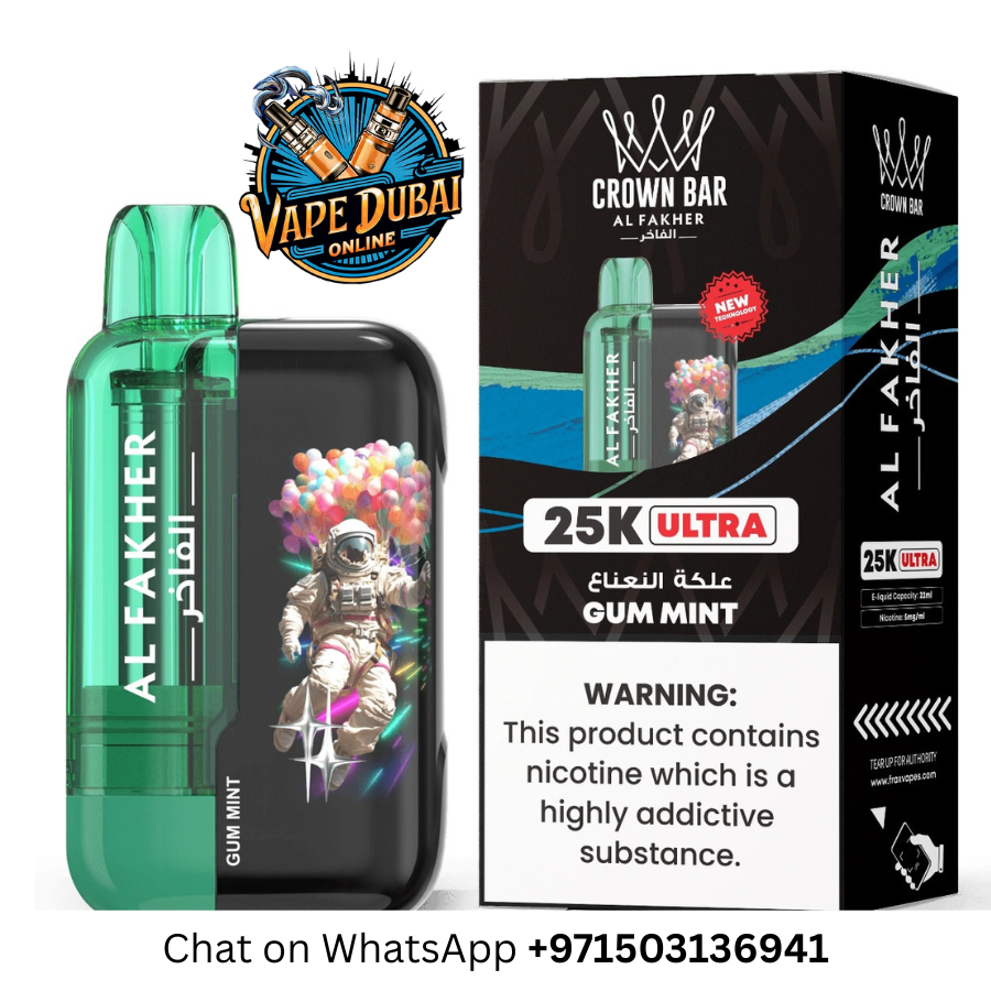 Al Fakher Crown Bar Ultra 25000 Puffs Disposable Vape – Dubai UAE