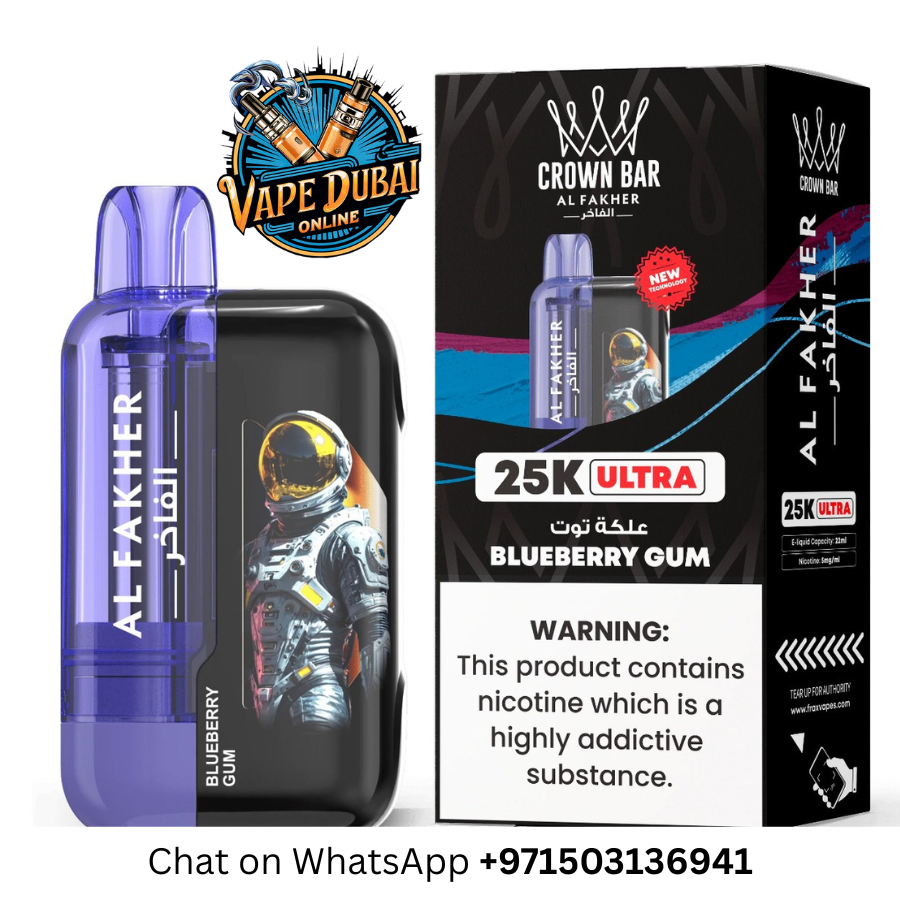 Al Fakher Crown Bar Ultra 25000 Puffs Disposable Vape – Dubai UAE
