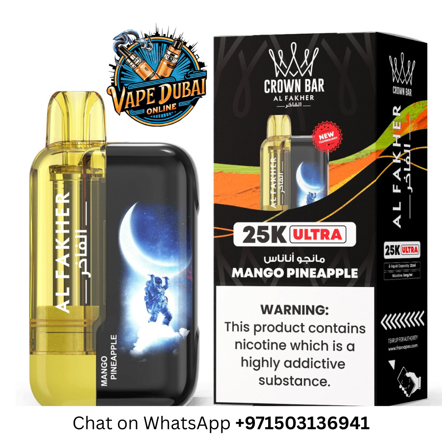 Al Fakher Crown Bar Ultra 25000 Puffs Disposable Vape – Dubai UAE