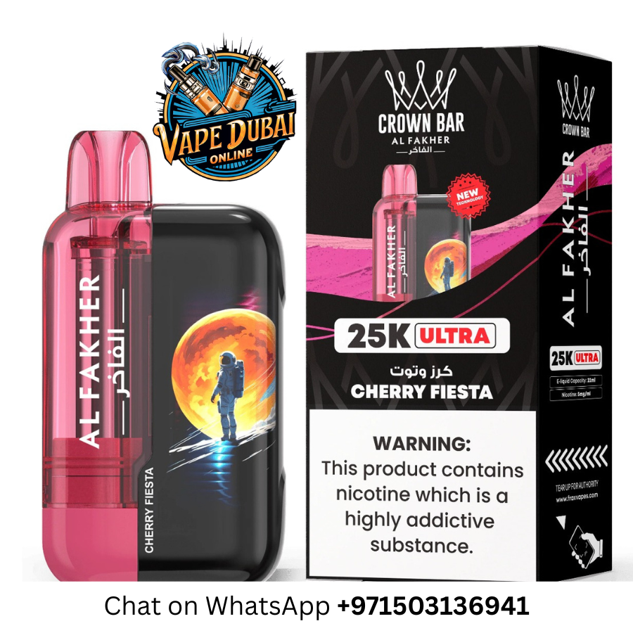 Al Fakher Crown Bar Ultra 25000 Puffs Disposable Vape – Dubai UAE