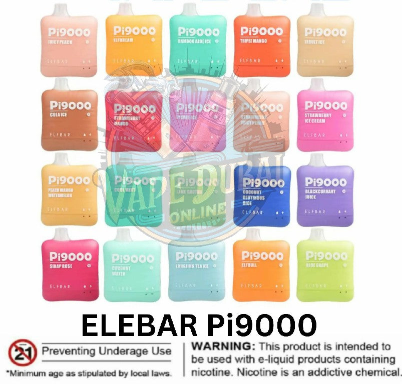 Elf Bar Pi9000 Disposable Vape 9000 Puffs 5% Nicotine Dubai