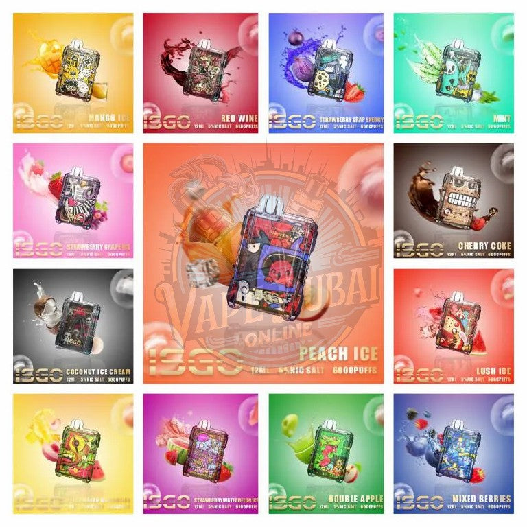 ISGO 6000 Puffs Rechargeable Disposable Vape – Best in Dubai