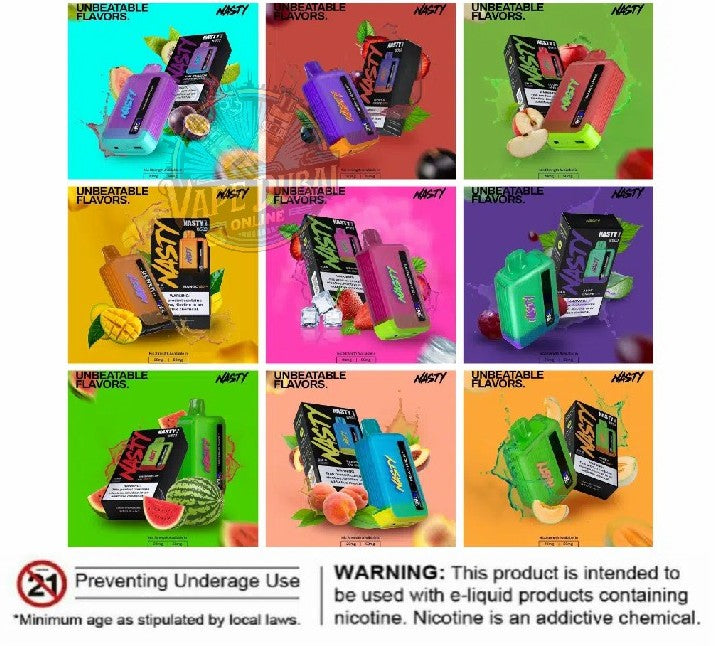 Nasty Bar 8500 Puffs Disposable Vape – Rechargeable | Dubai UAE