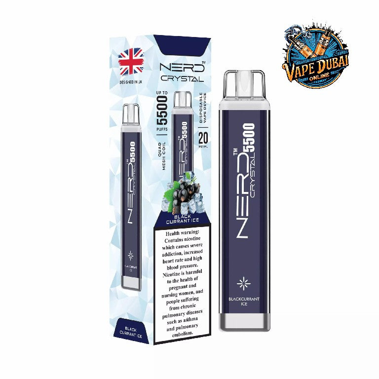 Nerd Crystal 5500 Puffs Disposable Vape | 2% Nic Salt | Dubai UAE