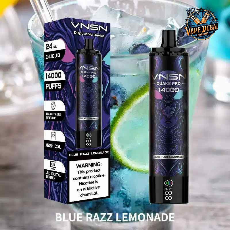 VNSN Quake Pro 14000 Puffs Disposable Vape – Rechargeable in Dubai