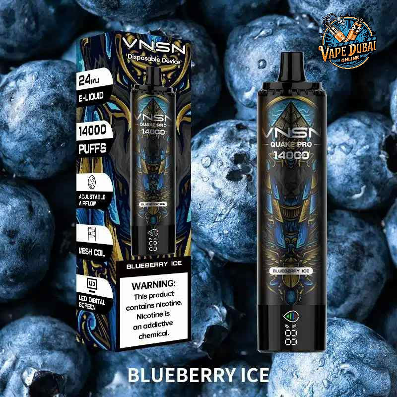 VNSN Quake Pro 14000 Puffs Disposable Vape – Rechargeable in Dubai