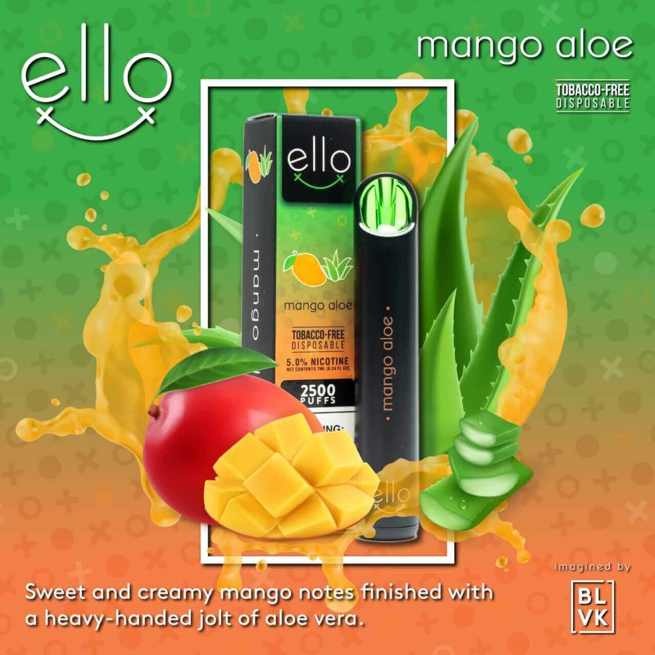 BLVK Ello 2500 Puffs Disposable Vape – 5% Salt Nic in Dubai