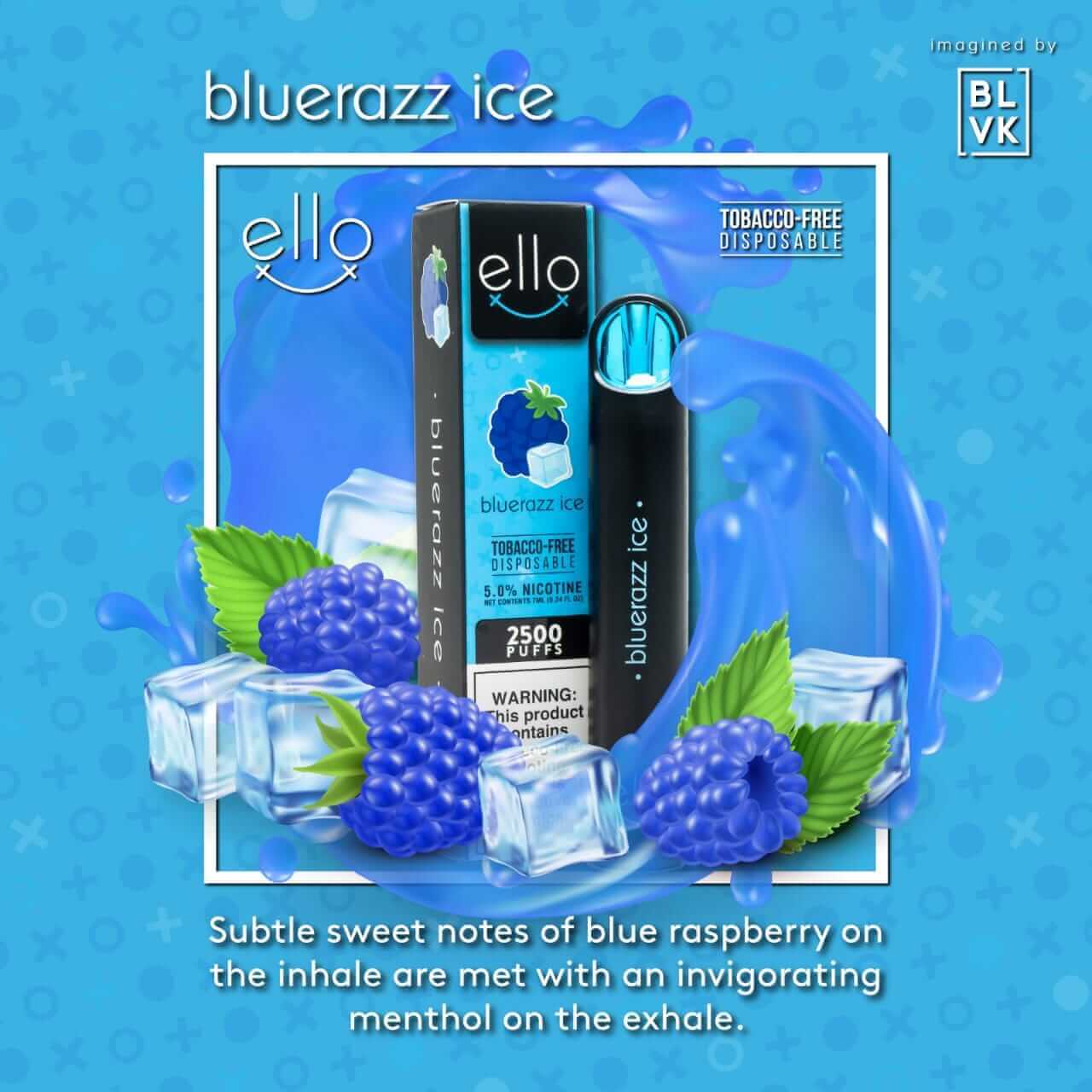 BLVK Ello 2500 Puffs Disposable Vape – 5% Salt Nic in Dubai