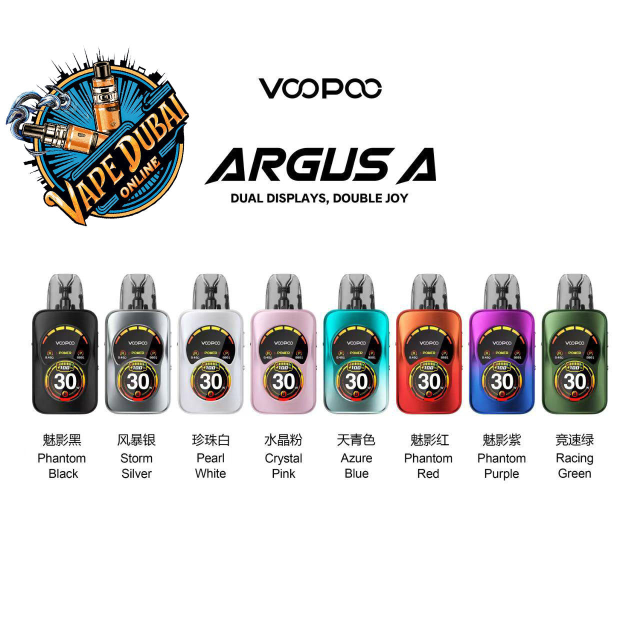 Voopoo Argus A Pod Kit 1100mAh 30W - Best Vaping Device in Dubai UAE