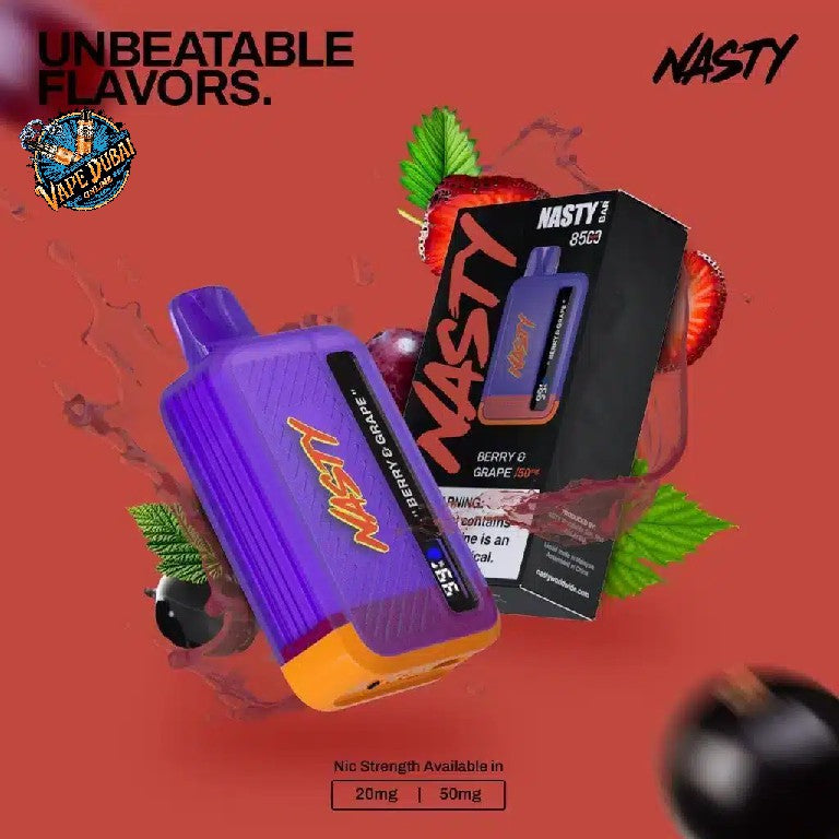 Nasty Bar 8500 Puffs Disposable Vape – Rechargeable | Dubai UAE