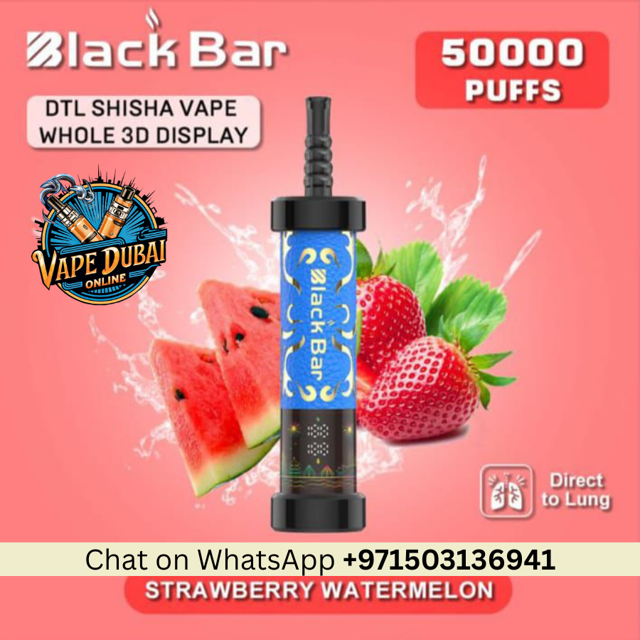 Black Bar 50000 Puffs Vape – DTL Shisha with 3D Display in Dubai
