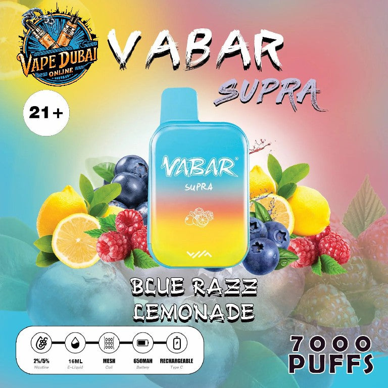 Vabar Supra 7000 Puffs Disposable Vape – Best Price in Dubai