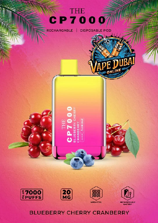 CP7000 Disposable Vape 20MG – 7000 Puffs Rechargeable in Dubai