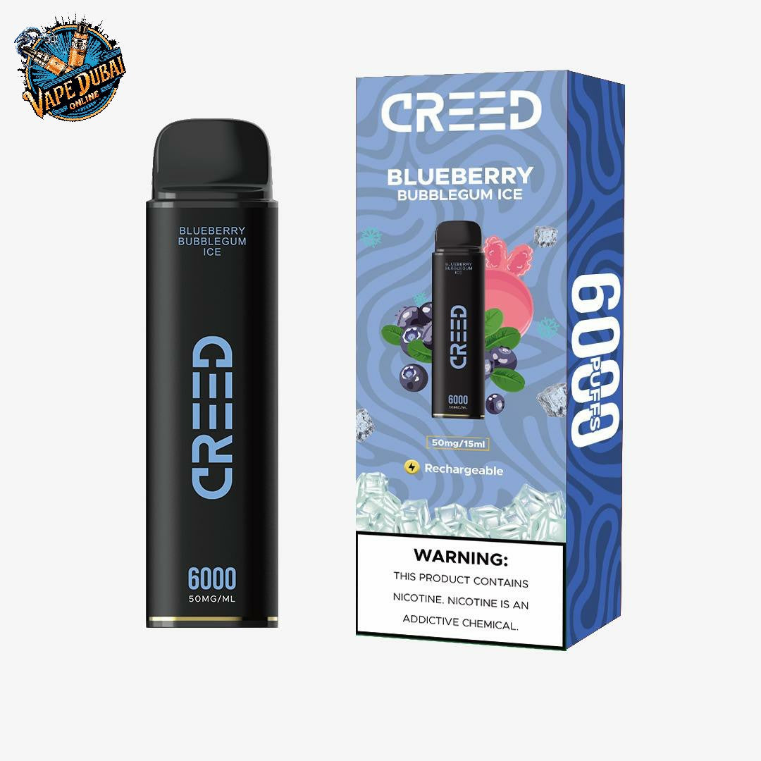 Creed 6000 Puffs Disposable Vape UAE | Dual Mesh Coil & Rich Flavors