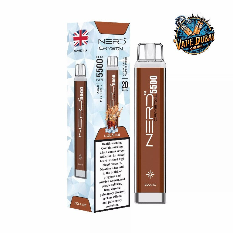 Nerd Crystal 5500 Puffs Disposable Vape | 2% Nic Salt | Dubai UAE