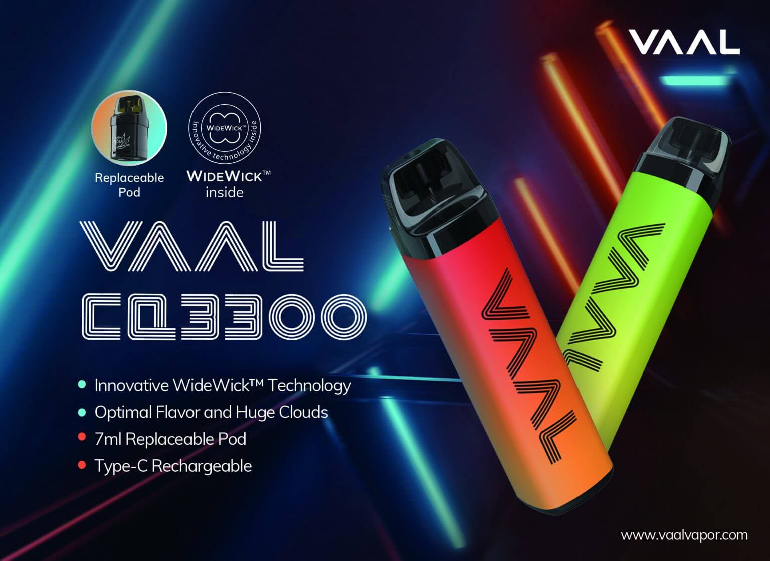 JOYETECH VAAL CQ3300 Battery 850mAh – 3300 Puffs Vape Dubai UAE
