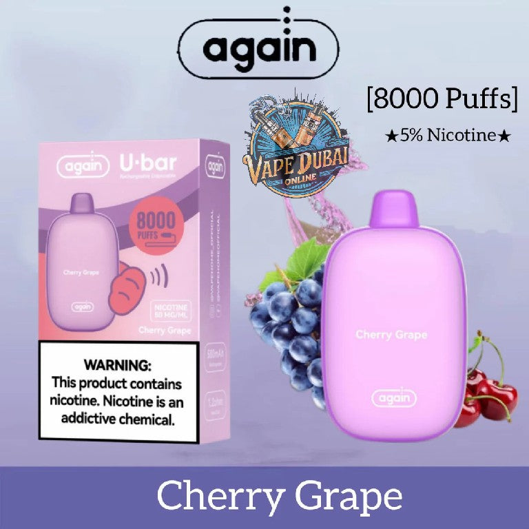 Again U Bar 8000 Puffs Disposable Vape – Now in Dubai, UAE