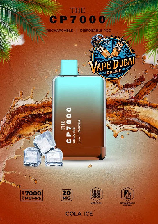 CP7000 Disposable Vape 20MG – 7000 Puffs Rechargeable in Dubai