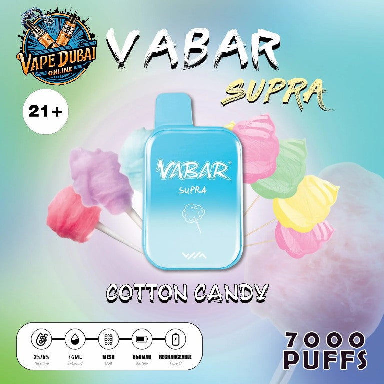 Vabar Supra 7000 Puffs Disposable Vape – Best Price in Dubai