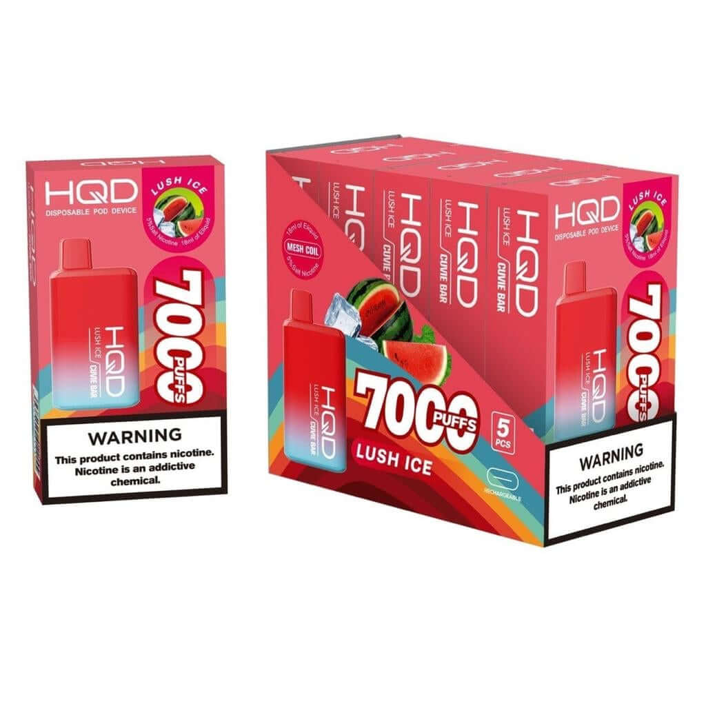 HQD Cuvie Bar 7000 Puffs Disposable Vape with USB-C in Dubai, UAE